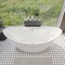 Alfi Brand ALFI brand AB8803 68" White Oval Acrylic Free Standing Soaking Bathtub AB8803 - alternate 3